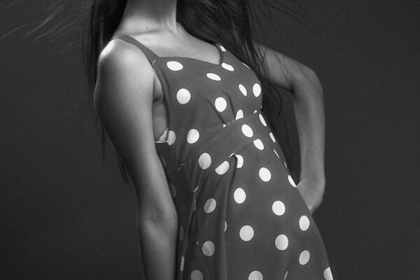 Photo polka dot dress