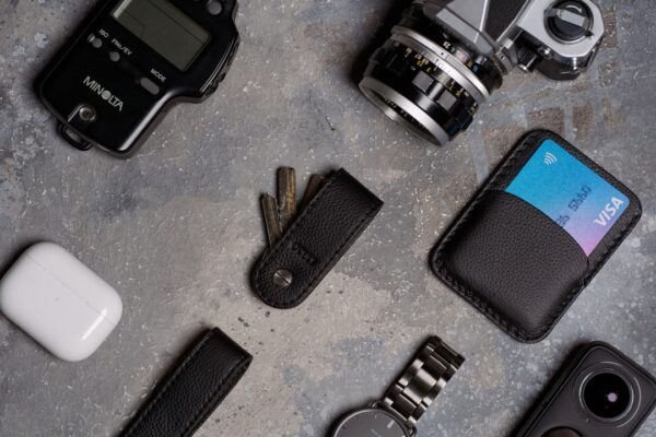 Photo leather mini
