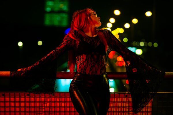 Photo leather pants